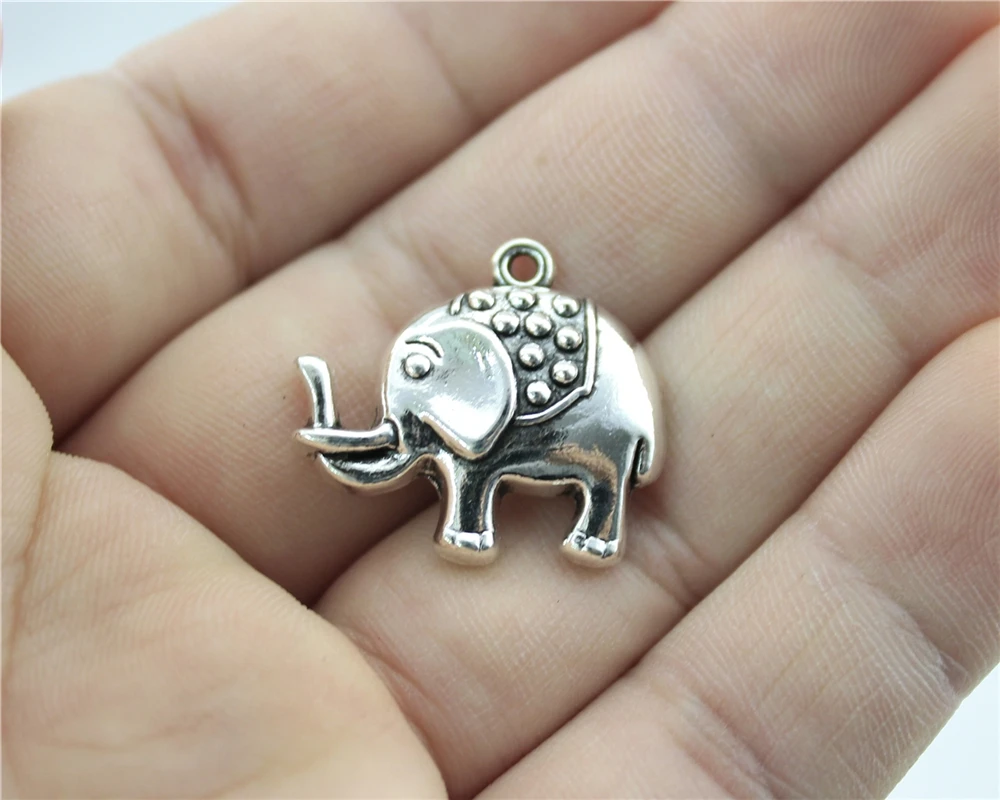 Buy WYSIWYG 4pcs 24x22mm Lucky Charm Elephant Elephant