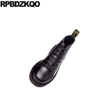 

designer shoes men high quality booties retro vintage autumn 2018 boots military black lace up short fall waterproof combat army