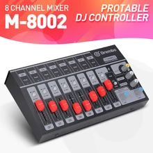 

8 Channel single/4 Channel stereo USB Portable Mini mixer audio Console Mixer dj controller Extended for band, stage,karaok