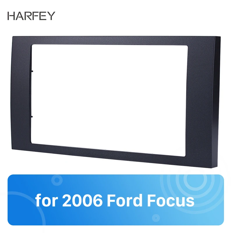 

Harfey 2Din Car Radio Panel Fascia Fitting Frame DVD Player Dash Mount Kit For 2006 Ford Focus Transit 173*98/178*100/178*102mm