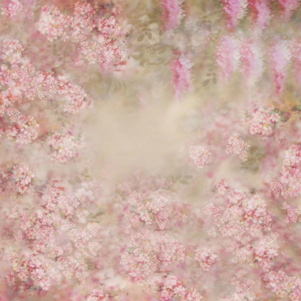 

HUAYI thin vinyl Newborn Baby portrait Photography Backdrop pink fantasy floral flowers Photo Studio backgrounds Prop Xt-6760