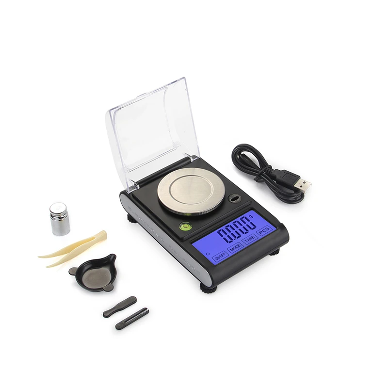 

Portable 50g x 0.001g Pocket Digital Scale Tool LCD Electronic Jewelry Diamond Gold Herb Balance Weighting Scales P20