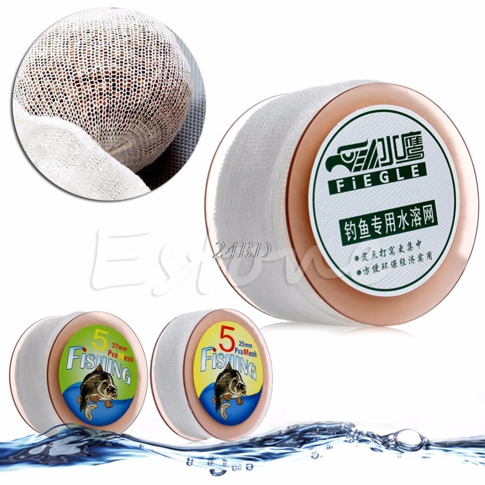 

5M PVA Mesh 25/37/44mm Refill Carp Fishing Stocking Boilie Rig Bait Bags M08