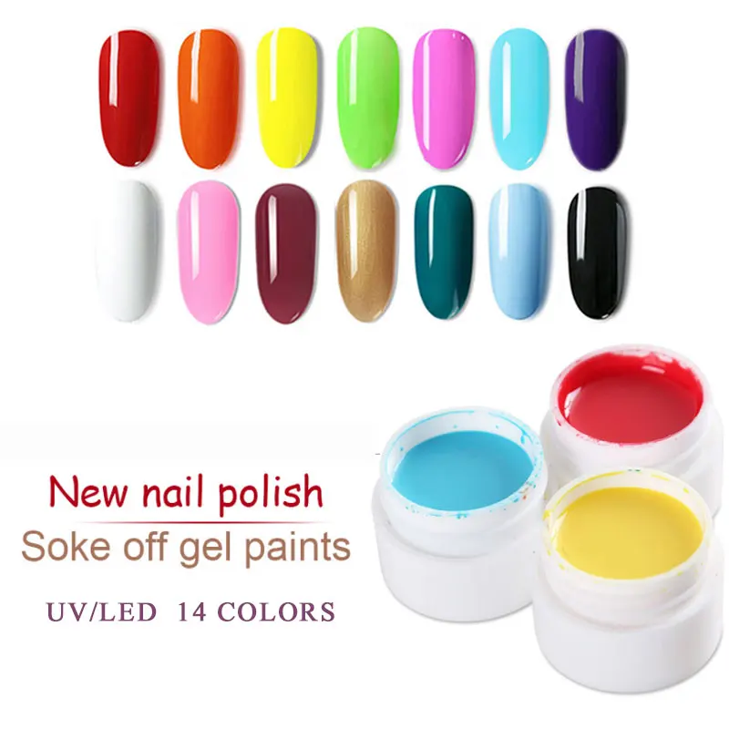 Beateal Gellak 5ml Paint Gel Varnish Set For Manicure UV Lucky Nail Sale Semi Permanant Painting Builder Polish | Красота и здоровье