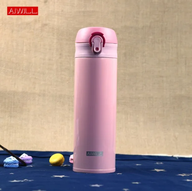 Горячая TEPMOC термосы из нержавеющей стали бутылка для воды для женщин/мужчин/детей/девочек Подарочный термос my bottle термо напиток AIWILL - Цвет: Pink