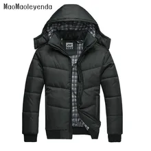 maomaoleyenda 2017 Jackket Men Winter Jacket Big Size M-4XL New Arrival Casual Slim Cotton With Hooded Parkas Casaco Masculino