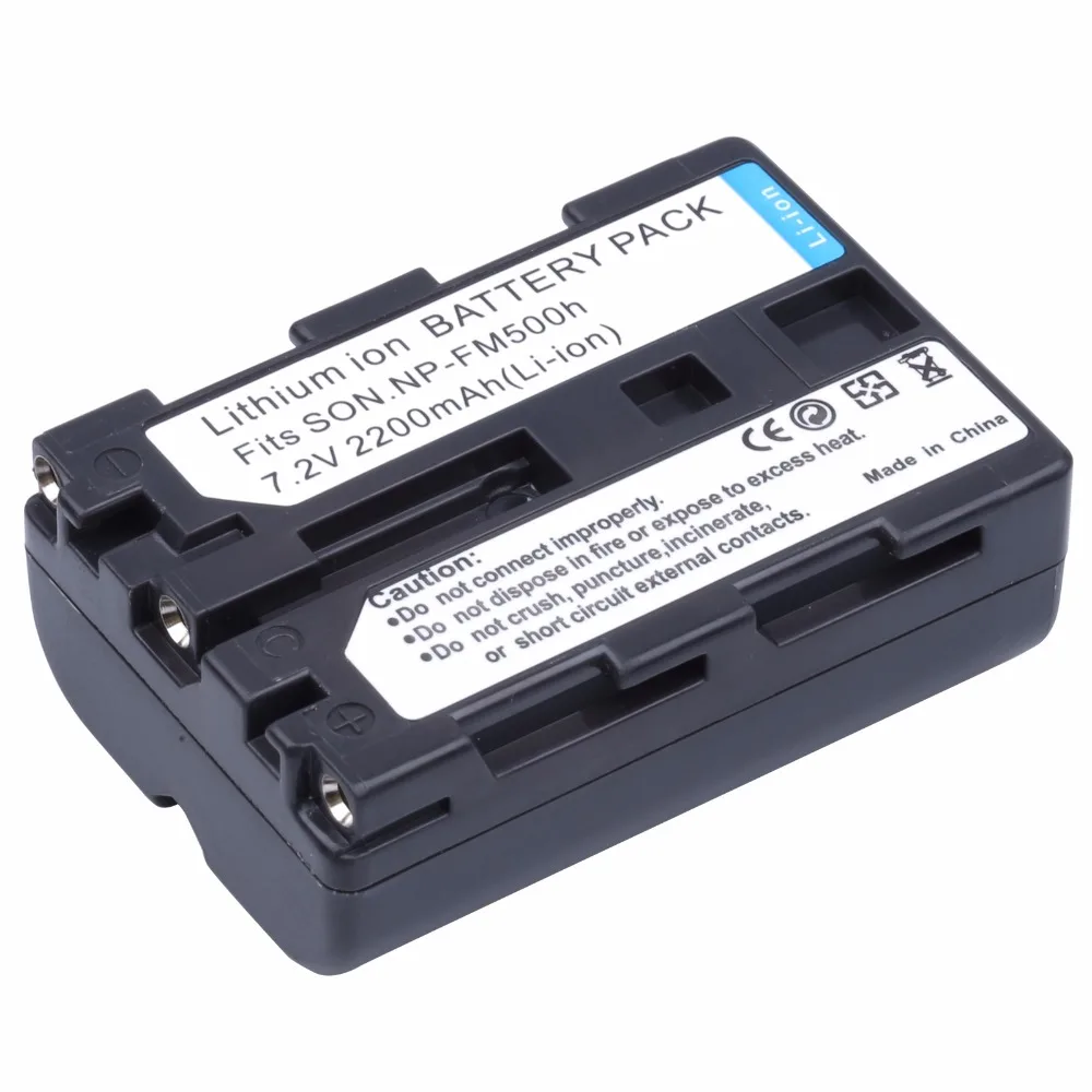 

Probty NP-FM500h NP FM500h Battery for Sony Alpha SLT A57 A58 A65 A77 A77V A77II A99 A350 A450 A500 A550 A700 A850 A900 CLM-V55