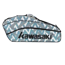 Kawasaki, сумки для ракетки для бадминтона, мужские и женские, на одно плечо, полиэфирные спортивные сумки для тенниса, 3 ракетки, сумки для бадминтона, KBB-8303