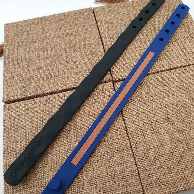 

Multicolor Power 1500 ions Sports Titanium Steel Bracelet Wrist Band Improve Sleeping Power Ionics Silicone Band Wrist