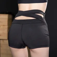 Женские шорты для фитнеса с высокой талией быстросохнущие плотные спортивные шорты для йоги SMN88