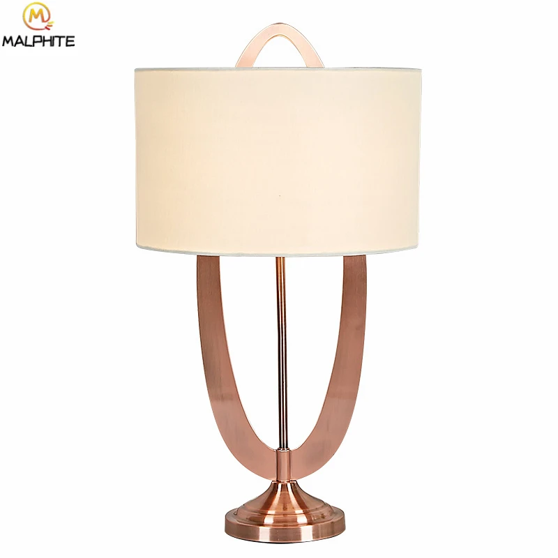 

modern table lamps for living room bedroom bedside lamps table study designer desk light atmosphere Nordic bronze LED table lamp