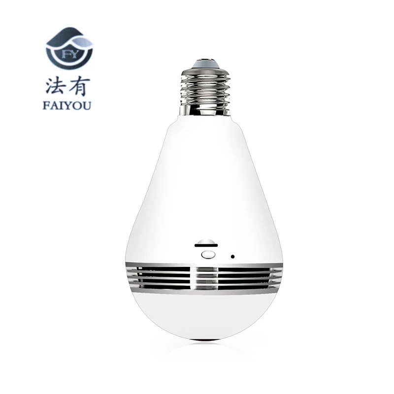 Bulb Lamp Wireless IP Camera Wifi 3MP Network Panoramic FishEye Home Security CCTV Camera 360 Degree Night Vision Support 128GB Bulb Lamp Wireless IP Camera Wifi 3MP Network Panoramic FishEye Home Security CCTV Camera 360 Degree Night Vision Support 128GB