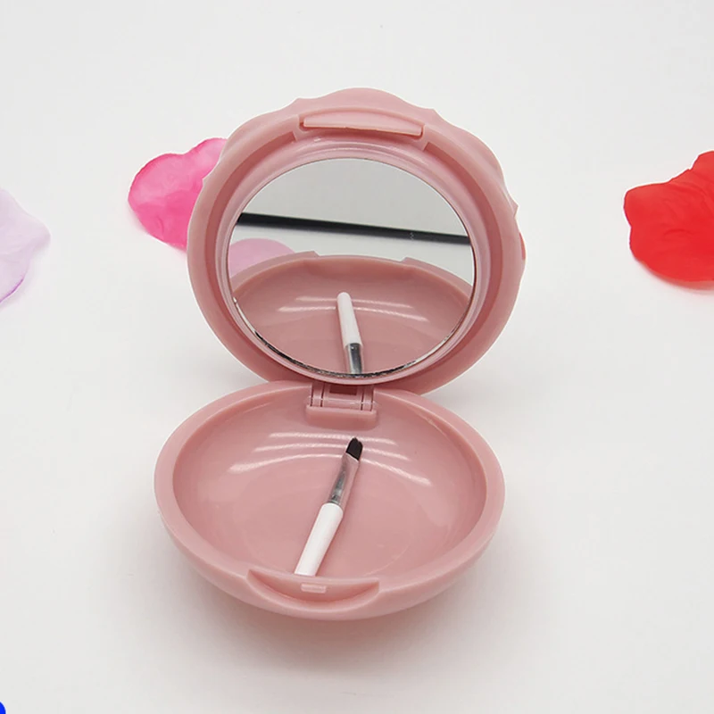 Rouge Box Portable 1pc Empty Compact Powder Container Makeup Packaging High  Light Powder Compact Diy Blush Box With Mirror - Refillable Bottles -  AliExpress