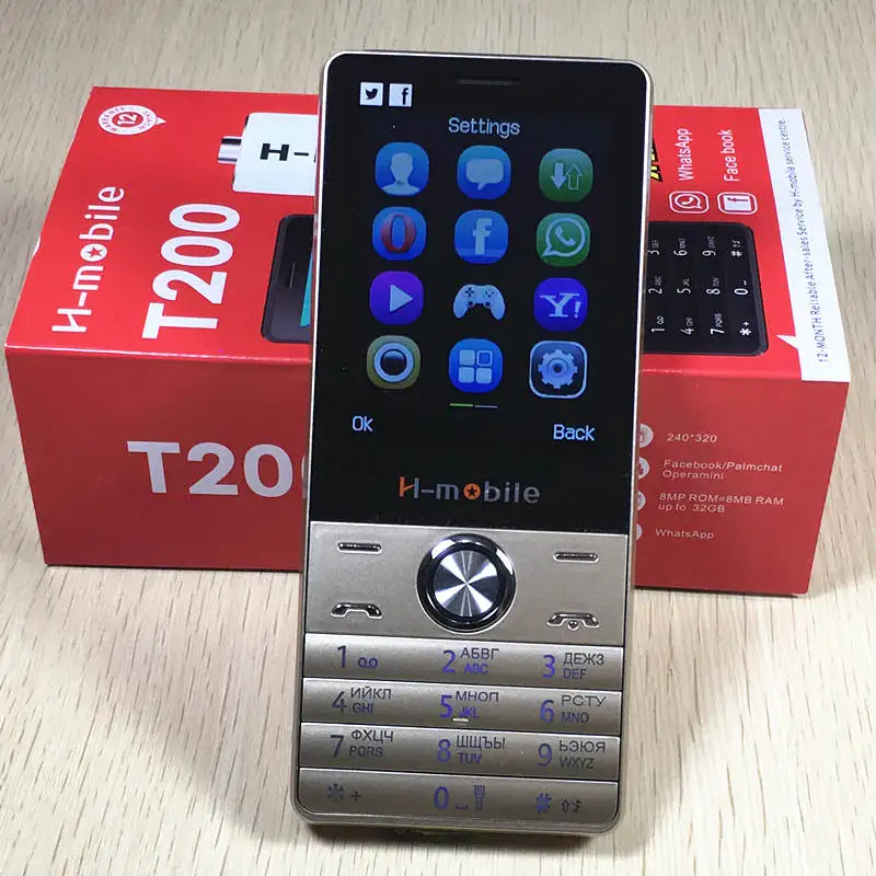 2.8" screen Russian keyboard key gsm phones push button mobile phone