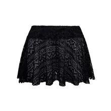 Женский купальник бикини, сексуальный кружевной кроше, юбка бикини, летняя пляжная одежда на пляже, купальник, короткая юбка для плавания# Y1