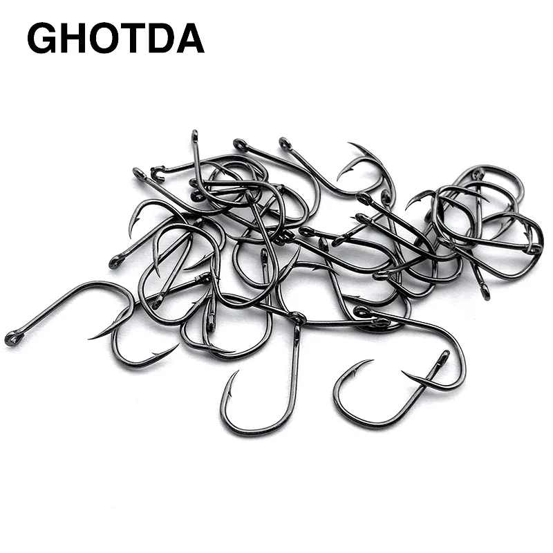500pcs/lot Fishing Hooks 3 4 5 6 7 8 9 10 11 12 Fresh/Salt Water Fishhooks