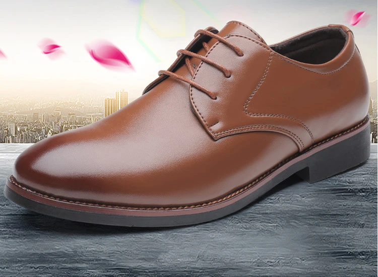 M-anxiu/Мужская официальная обувь г. Зимняя модельная обувь брендовые мужские кожаные туфли мужские классические деловые туфли, большие размеры 38-48