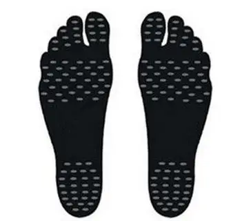 Наклейка для обуви на подошвах, липкие подушечки для ног, пляжный носок, водонепроницаемая гипоаллергенная клейкая Подушечка Для Прогулок - Цвет: Черный
