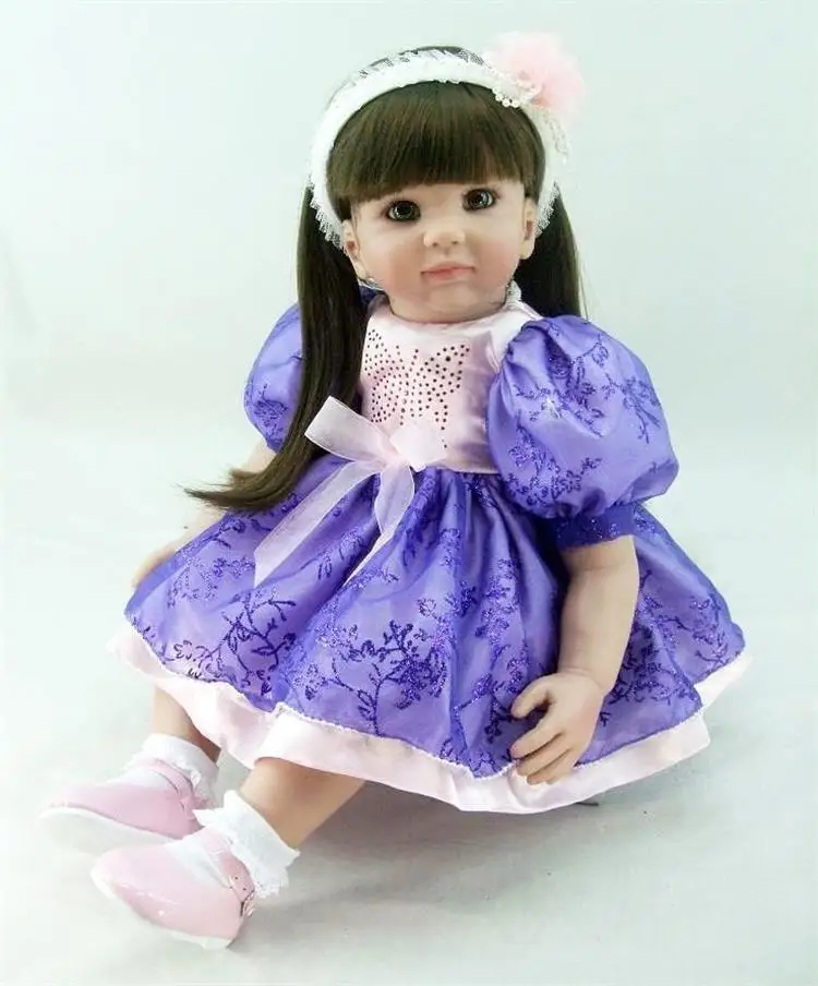 

60cm Silicone Reborn Babies Doll Toys Lifelike 24inch Princess Toddler Alive Bebe Bonecas Girl Brinquedos Birthday Gift