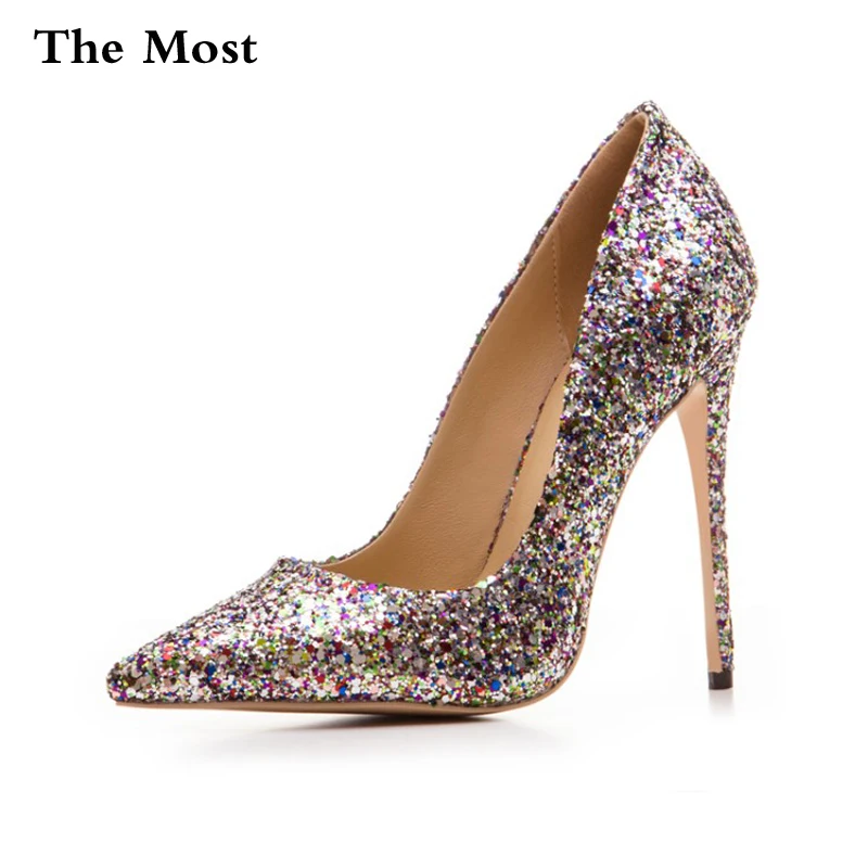ARQAWomen Pumps High Heels Sexy Size 34-47 Spring Bride Pointed Toe High Heels Shoes Sexy Sequins six-color Women's shoes ARQAWomen Pumps High Heels Sexy Size 34-47 Spring Bride Pointed Toe High Heels Shoes Sexy Sequins six-color Women's shoes