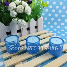 Высококачественная бутылка для крема 5 г, косметический контейнер, синяя банка для крема, косметическая банка, косметическая упаковка