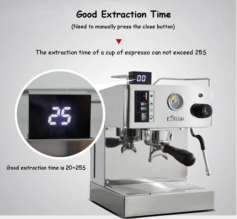 Кофемашина итальянская 9 бар полуавтоматическая молочная фритюрница 220 ...