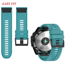 22 мм, быстросъемный силиконовый легко регулируемый наручные часы ремешок для наручных gps-часов Garmin Fenix 5x, для forerunner 935 gps часы