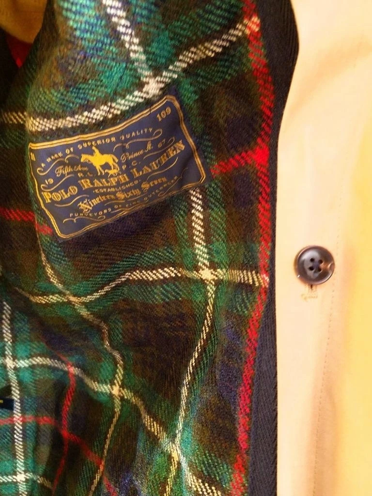ralph lauren plaid toggle coat