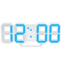 Многофункциональный светодиодный часы, большой светодиодный, цифровые настенные часы, 12 H/24 H, отображение времени с будильником и функцией повтора, регулятор яркости