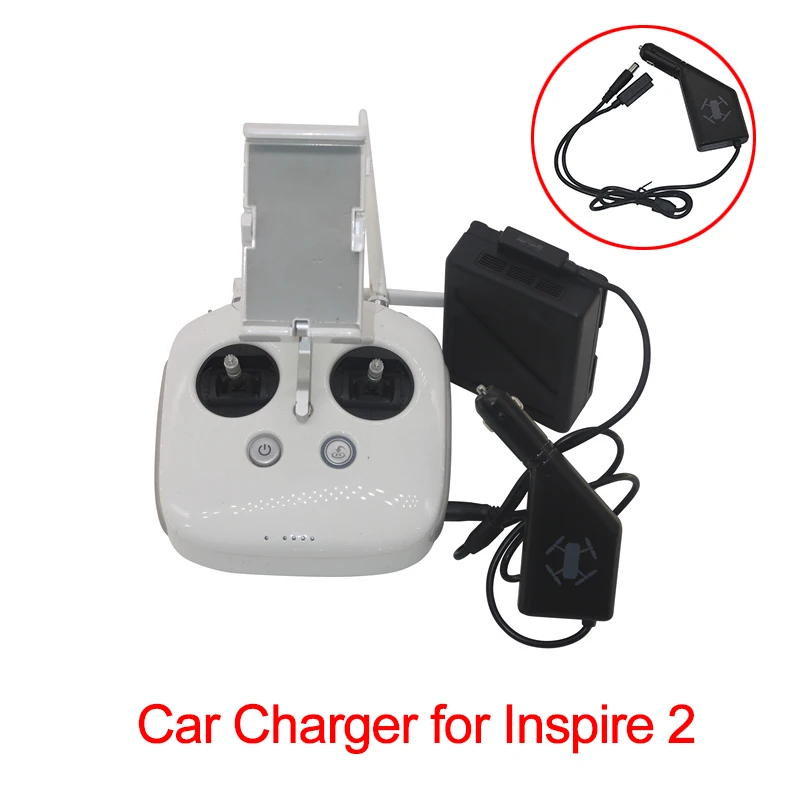 

2 in 1 Car Charger Battery & Remote Controller Charging for DJI Inspire 2 Drone Accessories 26.1V 4A 105W Fast Charger