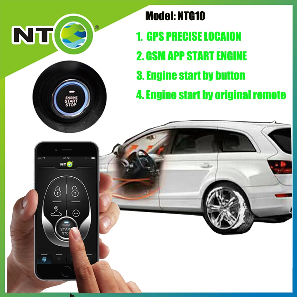 

New Engine start stop system with app start stop and gps location by google map NTG10 18 months warranty factory production