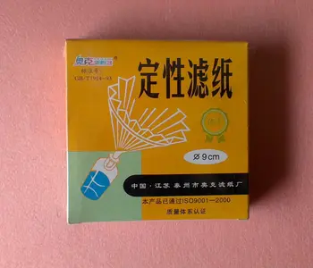 

Lab Filter Paper 9CM,100Pcs/Bag,OD 90mm,Qualitative,Speed Slow,10-15um
