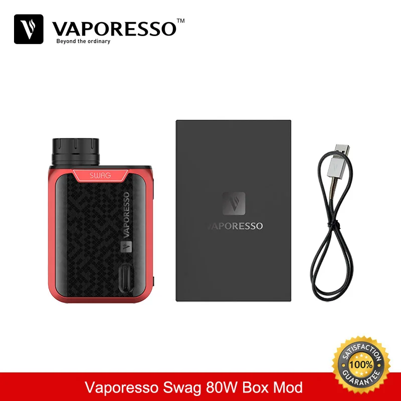 

Cigarette Electronique Vaporesso SWAG 80W Box Mod Electronic Cigarette TC Mod 18650 Vape Mods Vaporizer Vape suit for TFV8 Baby