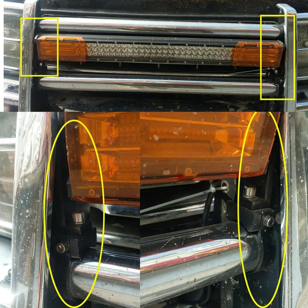 Universal Mount Bracket Tube Clamp Roll Cage Bumper Holder for Led Light Bar Led Work Driving Light 1 1.25 1.5 1.75 2 inch in Round Square Single Row Dual Row Straight Curved Barra ATV UTV Truck Pickup 4x4 4wd  (5)