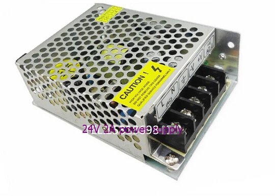 

free shipping s-50-24 50W 24v power supply 2A 50w input AC110/220V output 18-27V