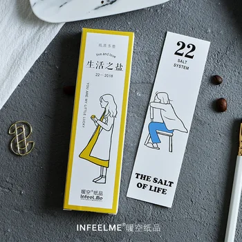 

30 Sheets/pack The Salt Of Life Bookmarks Paper Clip Office School Supply Stationery Funny Gift