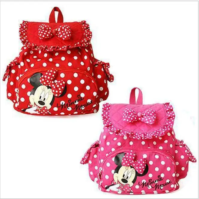 Free shipping HOT Small Minnie Mouse Little Baby Children Girls font b Backpacks b font