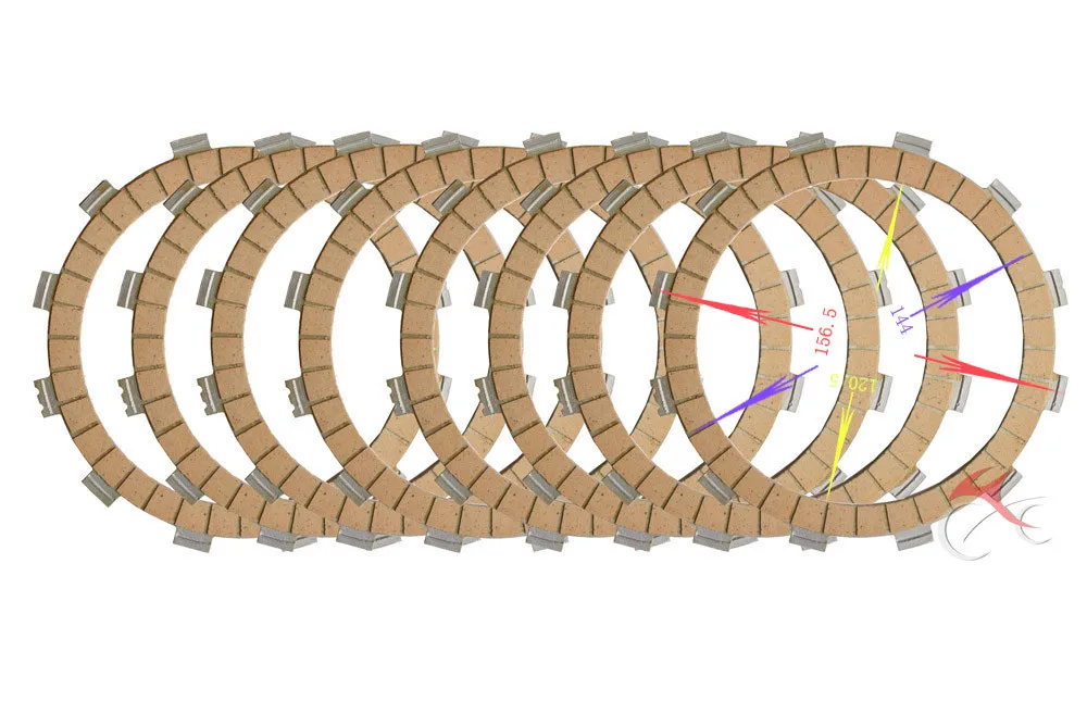 Лучшие 6 шт. мотоциклетные диски сцепления Набор для Yamaha XV400 XVS400 XV500 XV535 FZ8N