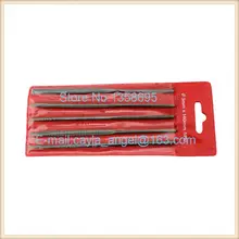 Free Shipping 5pcs*140mm*3mm Wax Needle Files Set Jewelers Diamond Wood Carving Craft Tool Metal Glass Stone Engraving tool