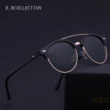 Модные поляризационные солнцезащитные очки для мужчин и женщин, для вождения, полуоправа, металлическая оправа, солнцезащитные очки, мужские очки, Gafas De Sol, UV400