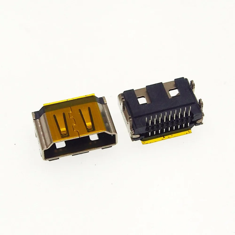 10 шт. 19Pin HDMI розетка короткий корпус DIP раковина покрытие разъем | Электроника
