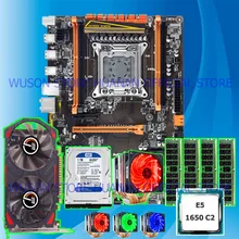 HUANANZHI X79 LGA2011 материнская плата с M.2 слотом скидка материнская плата комплект процессор Intel Xeon E5 1650 видеокарта GTX750Ti 1 ТБ HDD