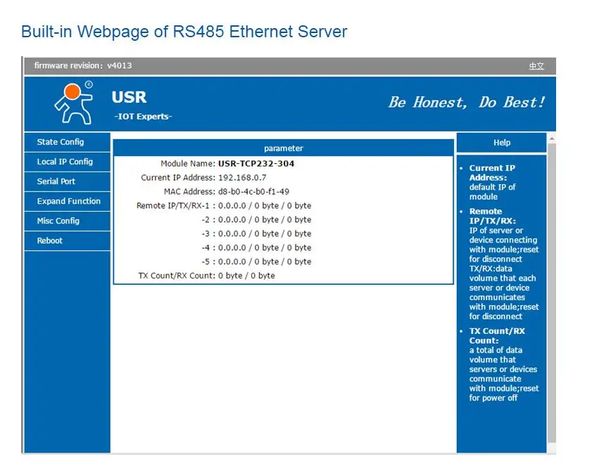 1 шт. последовательный RS485 к TCP/IP Ethernet серверный конвертер Модуль с встроенной веб-страницы DHCP/DNS поддерживается