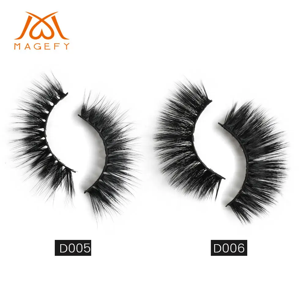 20 Pairs/lot Multipack 3D Soft Mink Hair False Eyelashes Handmade Wispy Thick Long Lashes Natural Eye Makeup Faux Eye Lashes - Цвет: D005.D006