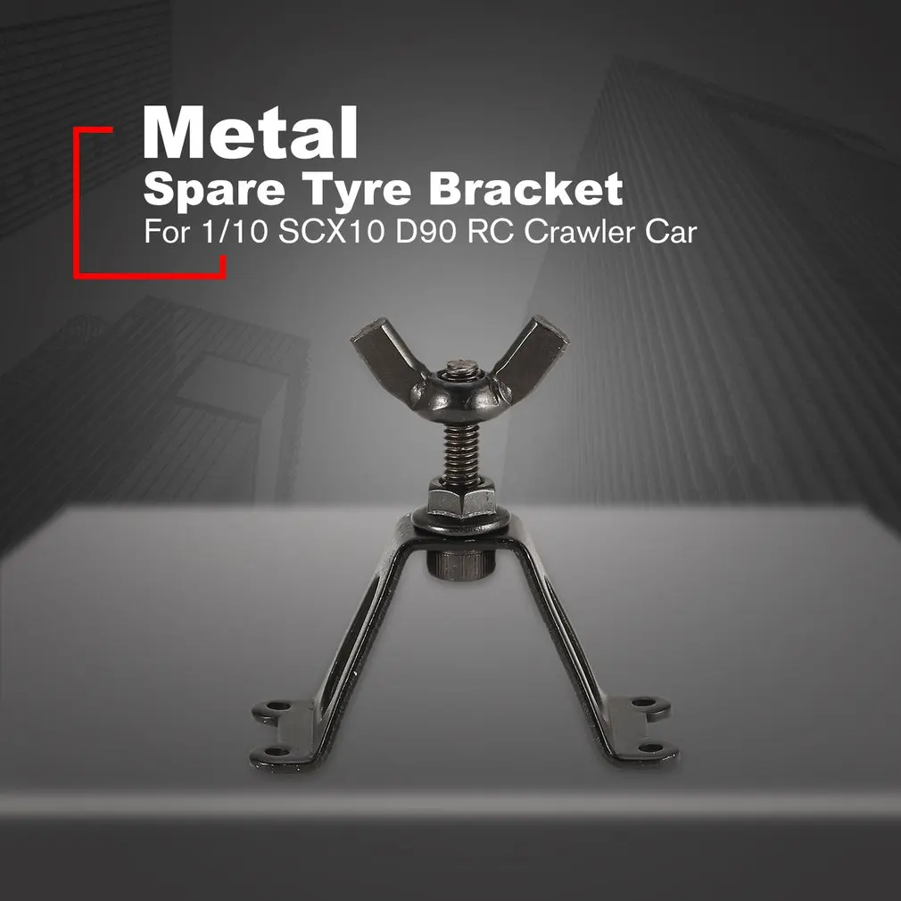 1/10 запасная стойка для шин металлический запасной крепеж для шины держатель носитель колеса для 1/10 осевой SCX10 D90 Tamiya CC01 RC Гусеничный