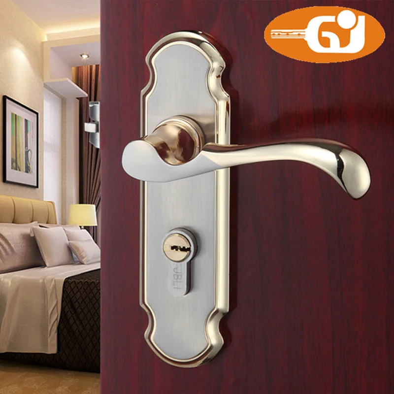 

High quality door lock handle with single latch cheap price Asian and South American market
