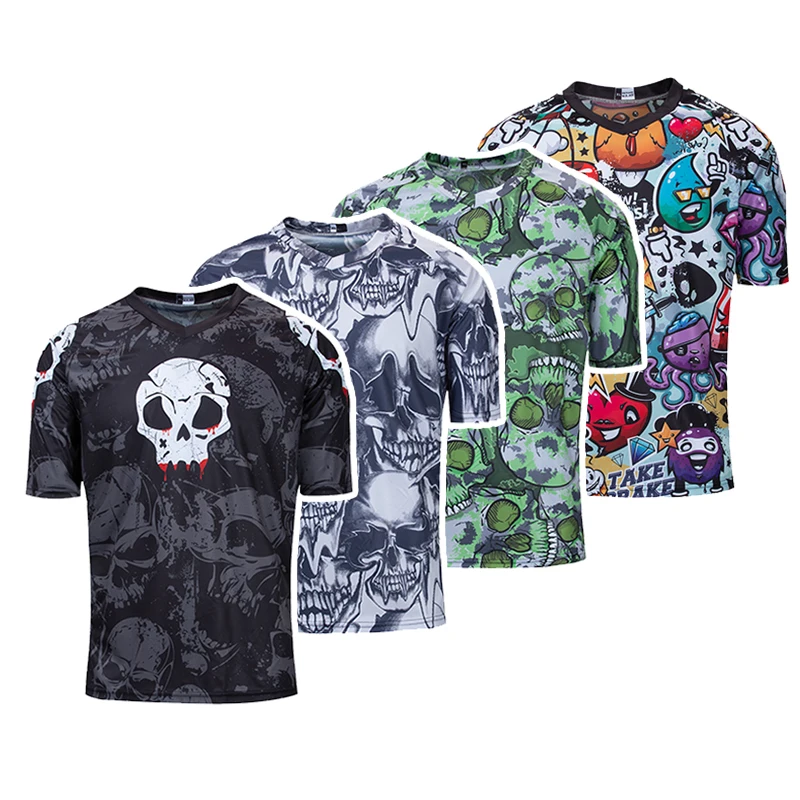 

2019 cartoon cycling jersey downhill shirt men dh mtb mountain bike clothing bicycle clothes motocross offroad maillot ciclismo