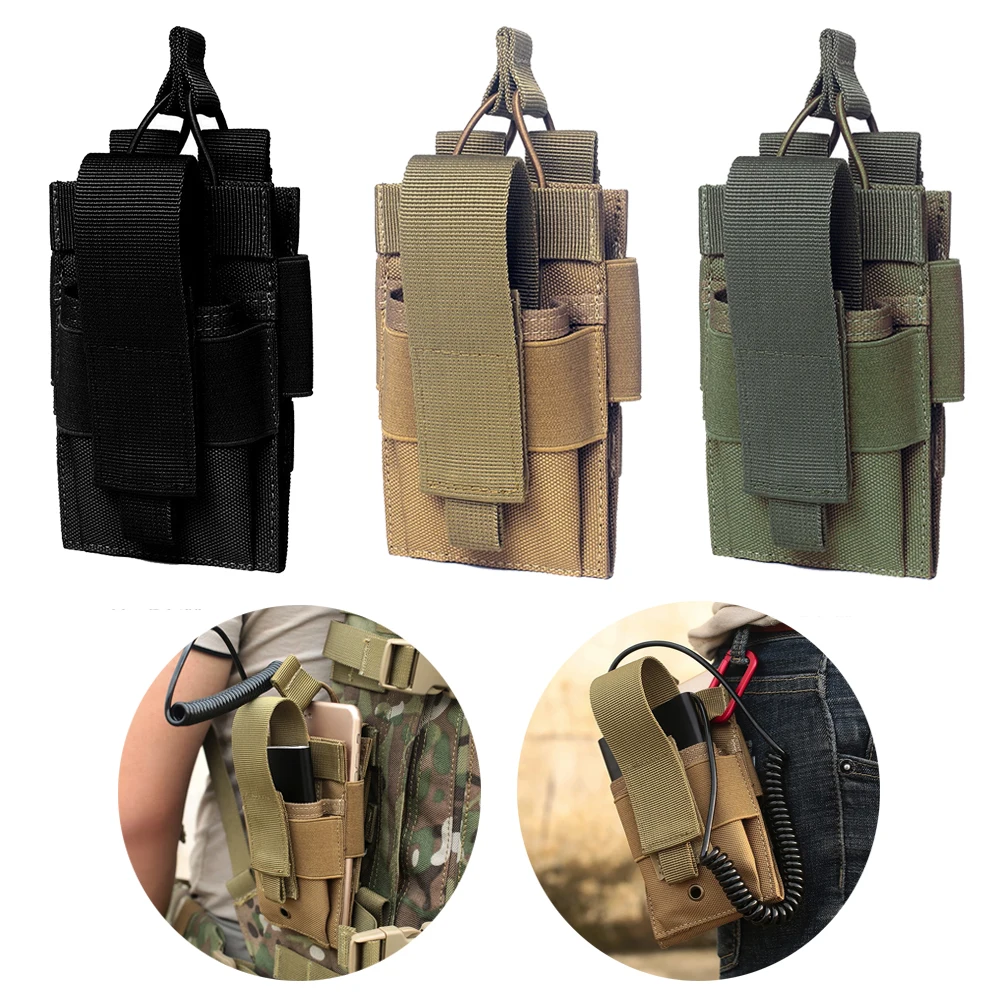 

Multifunction Outdoor Phone Waist Bag Men Tactical Molle Pouch Mobile Phone Case Phone Charger Bag for Hiking Camping Hunting