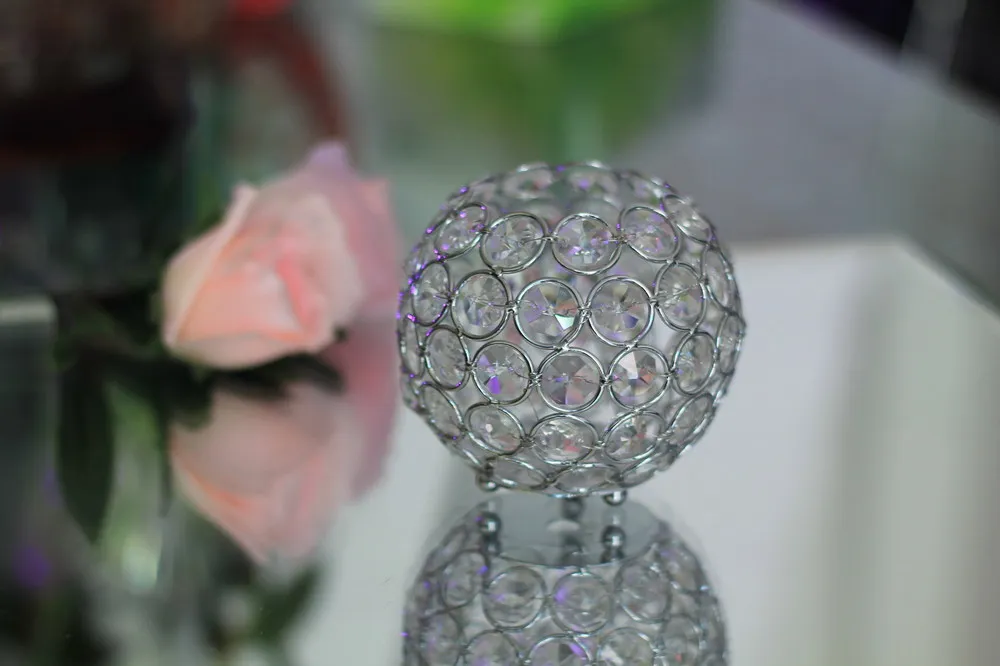 Кристалл обету подсвечник набор свадебные украшения круглый диаметр 8 см 10 12 хрустальные канделябры