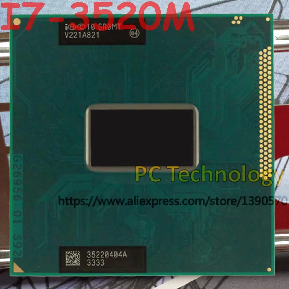 Оригинальный процессор Intel Core I7 3520M SR0MT 2 9 ГГц L3 = 4 м двухъядерный бесплатная
